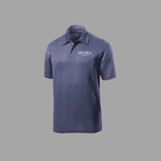 Navy Heather Dri Fit Polo